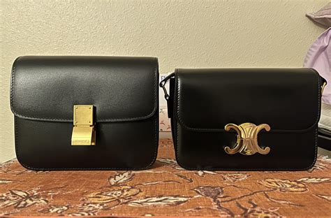 celine claude vs triomphe|MY NEW FAVE BAG! IN.